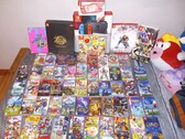 Eine Sammlung von physischen Games für die Nintendo Switch