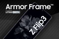 Samsung will Foldables widerstandsfähiger machen, zumindest deutet das Trademark &quot;Armor Frame&quot; auf stärkere Rahmen bei Galaxy Z Fold3 und Galaxy Z Flip3. (Bild: LetsGoDigital)