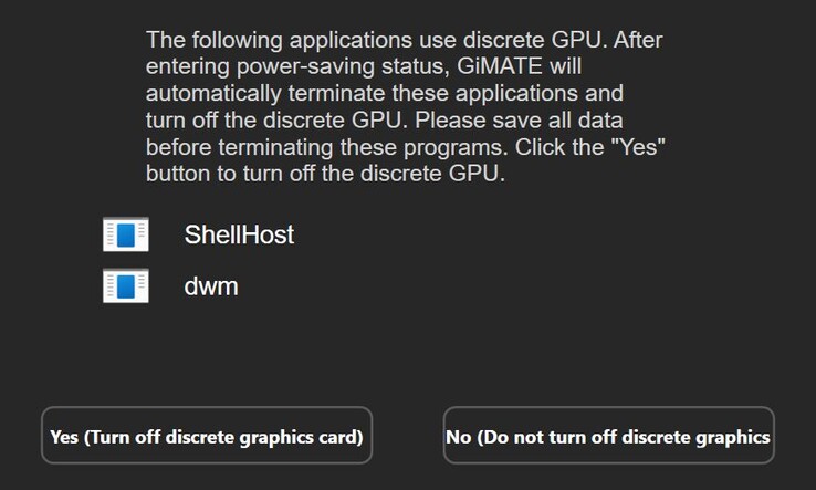 Im Akkumodus kommt diese Anfrage. Aber auch ein Verneinen kann zu 3D-Problemen führen