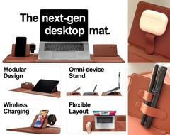Coze Mat: Die modulare und flexibel einsetzbare Schreibtischunterlage soll das Arbeiten im Home Office effizienter, flexibler und hübscher gestalten.