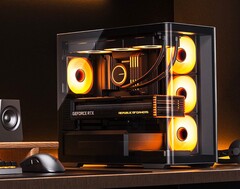 Das neueste PC-Gehäuse von Jonsbo setzt auf eine schicke, gebogene Glas-Seite. (Bild: Jonsbo)