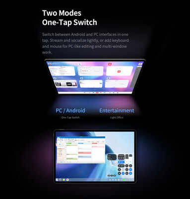 Das Tablet hat einen Desktop-Modus