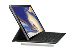 Ein erstes offizielles Renderbild zum Galaxy Tab S4 mit Stift und optionalem Keyboard-Cover.