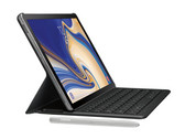 Ein erstes offizielles Renderbild zum Galaxy Tab S4 mit Stift und optionalem Keyboard-Cover.