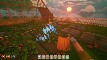 Im Bild: Ein Gameplay-Screenshot aus Solarpunk.