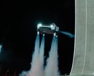 Tesla zeigt, wie der Roadster über Autos springt und sich mithilfe seine Triebwerke abfängt. Das belegt aber nicht, dass das Auto wirklich über längere Strecken fliegen kann.