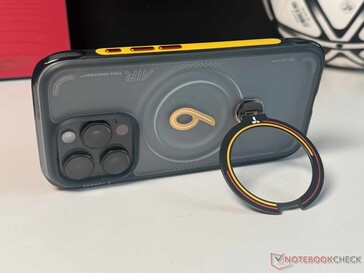 Der integrierte 360-Grad-Ständer ermöglicht u.a. waagerechtes...