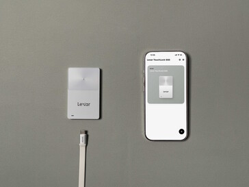 Die Entsperrung erfolgt über ein Smartphone und die App (Bildquelle: Lexar)