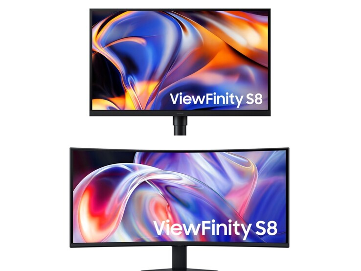 ViewFinity S8 27 Zoll (oben) und S8 40 Zoll (unten)