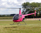 Ein R22-Helikopter