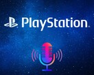 Banner mit PlayStation-Logo und Podcast-Symbol.