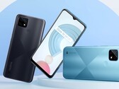 Die Rückseite des Realme C21 wird mit einem schicken Muster verziert, wahlweise in der Farbe "Cross Blue" oder "Cross Black". (Bild: Realme)