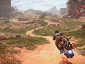Kay Vess und ihr Speeder in Star Wars Outlaws