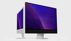 Dieses Konzeptbild zeigt das mögliche Design des iMac Pro auf Basis des M1 iMac. (Bild: Ian Zelbo)