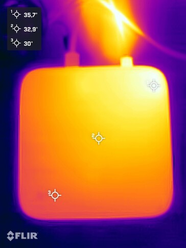 Minisforum AI X1 Pro beim Stresstest (Oberseite)