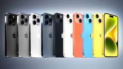 Apples iPhone 15 Pro und iPhone 15 Ultra sollen dank Titan leichter werden, zu dieser Farbkollektion kommt auch noch ein iPhone 15 Product (RED). (Bild: Macrumors)
