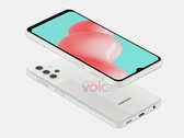 Ein etwas ungewöhnlicher Samsung-Look beim Galaxy A32 5G: Die geleakten CAD-Files wurden Monate vor dem Launch visualisiert (Bild: OnLeaks)