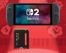 Die Nintendo Switch 2 mit einer M.2-2230-NVMe-SSD