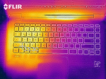 Wärmebild im Leerlauf - Oberseite