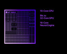 Der Apple M1 Max bietet 10 CPU- und bis zu 32 GPU-Kerne auf einem gigantischen Chip. (Bild: Apple)