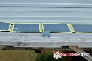 Der Ladevorgang dauert im Schatten deutlich länger.