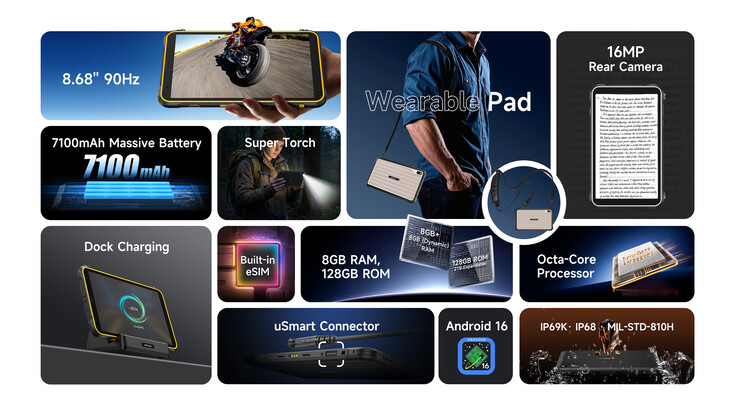 Beide Tablet unterstützen die Aufladung in einem Dock (Bildquelle: Ulefone)