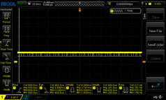 25 % Helligkeit - PWM von ca. 230 Hz