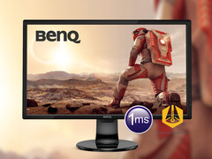 Gaming-Monitor mit 24 Zoll und 1 ms für 150 Euro: BenQ GL2460BH.