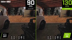 Mithilfe von DLSS erzielen Nvidia-Grafikkarten in Rainbow Six Siege deutich höhere Bildraten. (Bild: Nvidia)