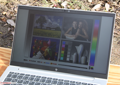 14-Zoll 16:9, 1920 x 1080 Pixel - aber zu dunkel für Einsätze im Sonnenschein. 