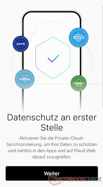 Plaud Note Pro ist in Sachen Datenschutz gut aufgestellt.