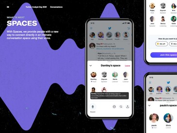Vorstellung von Spaces auf dem #TWTRAnalystDay [Bildquelle: Twitter Inc.]