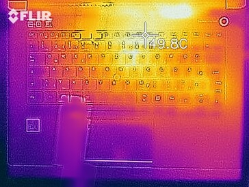 Wärmeentwicklung Oberseite (Last)