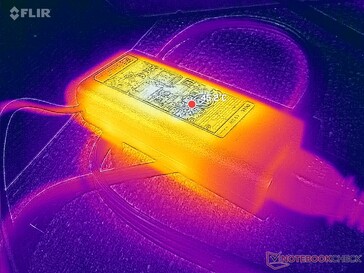 Das Netzteil erreicht bei hoher Auslastung Temperaturen von über 45 °C.