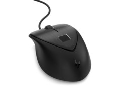 HPs neue USB-Maus kommt mit einem Fingerabdruck-Sensor. (Bild: HP)