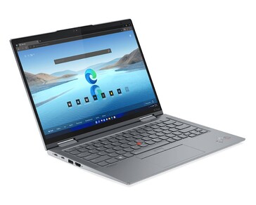 Das Lenovo ThinkPad X1 Yoga G7 zeigt sich in grau mit scheinbar verbesserter Cam (Bild: MSPoweruser)