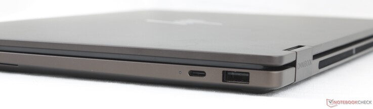Rechts: USB-C 3.2 Gen. 2 (40 Gbit/s) mit DisplayPort 2.1 + Power Delivery 3.1, USB-A (10 Gbit/s)
