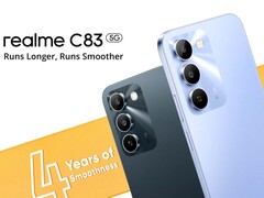 Realme C83 5G: Neues, günstiges 5G-Smartphone