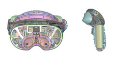 Meta Quest Pro: So soll Brad Lynch zufolge das Headset aussehen (Bild: Brad Lynch, bearbeitet)