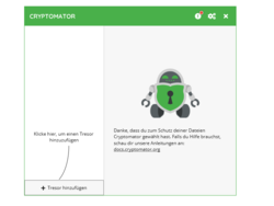 Die Startseite von Cryptomator
