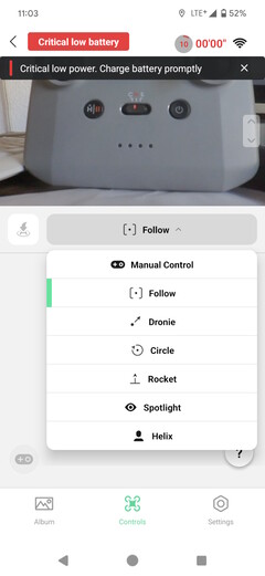 Automatische Flugmodi auswählbar