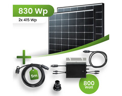 Balkonkraftwerk zur Nutzung Erneuerbarer Energien