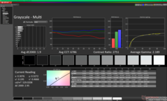 Graustufen nach Kalibrierung