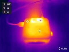 Blackview MP80 beim Stresstest (Oberseite)