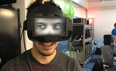 Facebook projiziert die Augen des Trägers auf die Außenseite eines VR-Headsets. (Bild: Facebook Research)