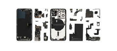 Das zerlegte iPhone 13 Pro im Teardown-Video. (Bild: WekiHome)