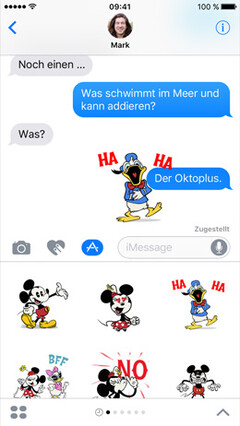 iMessage in iOS10 hat als Neuerung nicht nur jugendfreie Bilder... (Foto: Apple)