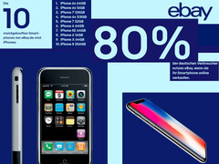 Infografik von eBay Deutschland: Daten, Fakten und Zahlen zum Apple iPhone.