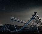 Das CHIME Teleskop (Bildquelle: CHIME, Andre Renard, Dunlap Institute for Astronomy & Astrophysics, University of Toronto)