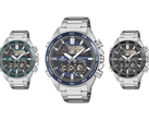 Ein Bild der neuen Casio Edifice ERA-130D Serie vor einem weißen Hintergrund.